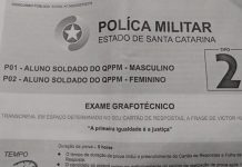 PM-SC anula cinco questões da prova do concurso de soldados com erros de grafia e digitação